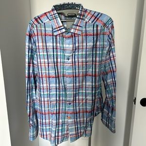 Never worn Robert Graham button down shirt